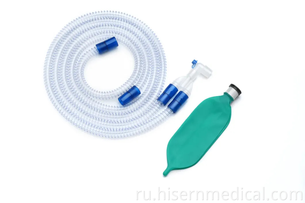 Одноразовый детский гладкоствольный контур для медицинских инструментов с дыхательной сумкой